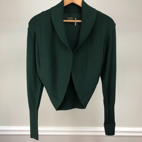 One Girl Who Forest Green Shrug - Picture 1 of 7